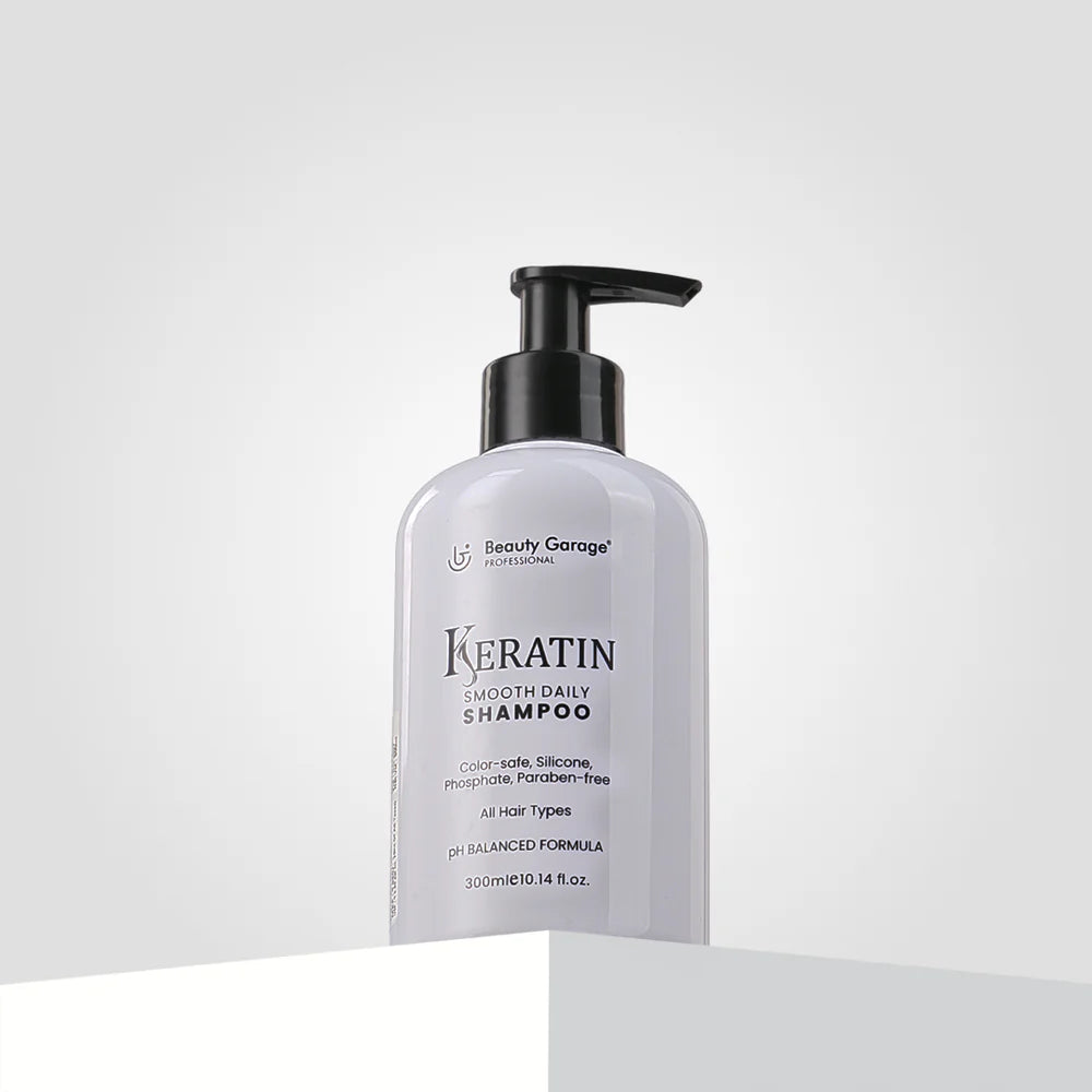 BG Keratin Daily Shampoo 300ML – Smooth, Strengthen & Repair Hair Daily | VIZZIS