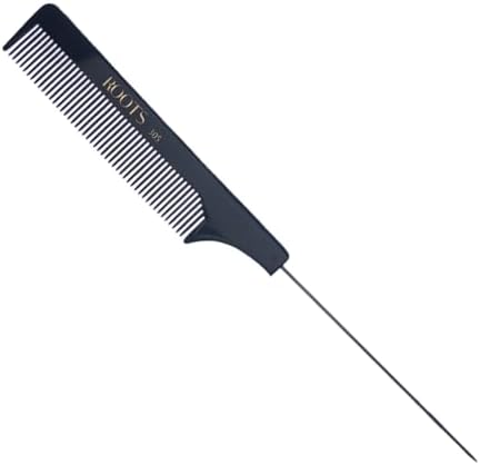 IKONIC Carbon Comb CC07 Black | Professional Heat-Resistant Hair Cutting Comb