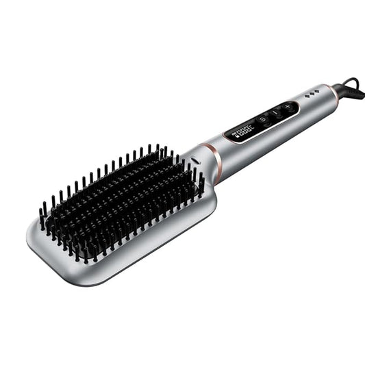 IKONIC Super Styler Brush – Tourmaline Ceramic Hot Paddle Hair Straightener | VIZZIS
