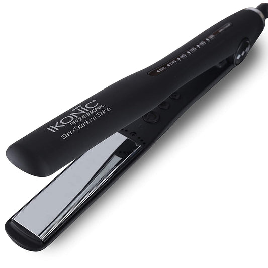 IKONIC Slim Titanium Shine Hair Straightener | VIZZIS