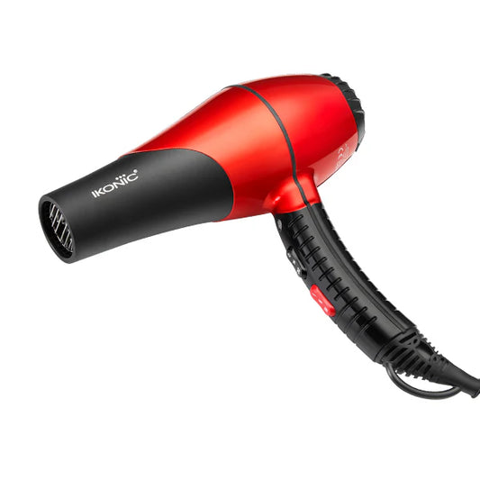 IKONIC Hair Dryer 2200 Red & Black | Professional 2200W Salon Blow Dryer