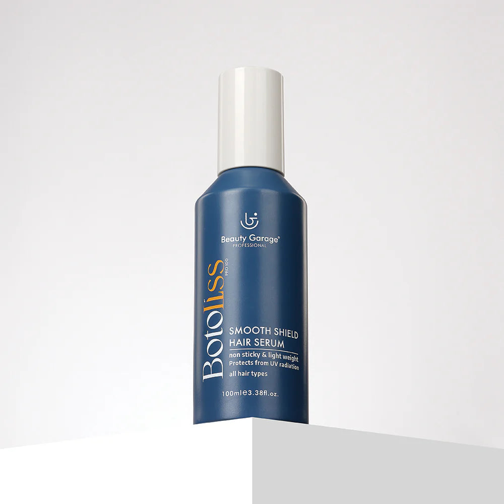 BG Botoliss Smooth Shield Hair Serum 100ML at VIZZIS. Tames frizz, adds shine, protects hair from heat & environmental damage, and keeps hair silky & manageable.