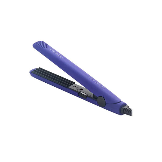 Ikonic Mini Crimper – Compact Hair Crimper for Styling On-the-Go (Purple & Black)