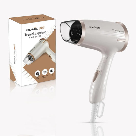 IKONIC Travel Express Hair Dryer | Compact & Lightweight Blow Dryer for Travel